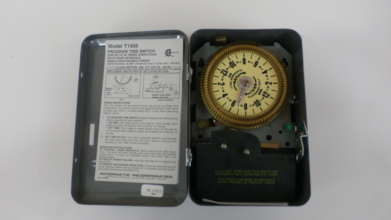 TIMECLOCK,115V,60HZ,F/ 99-50-1228 WINCH CNTL PANEL